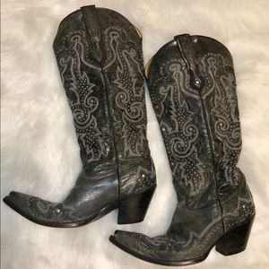Corral G1030 Snip Toe Boots Gray